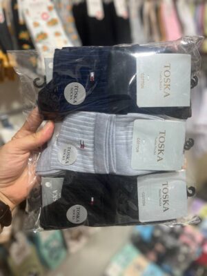 جوراب نیم ساق مردانه(12جفتی)طرح تامی کد1226