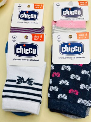 جوراب بچه گانه(12جفت)ساق بلند برند چیکو کد5062