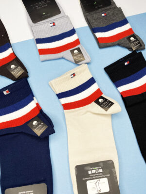 جوراب مردانه نیم ساق(12جفت)طرح تامی کد1242