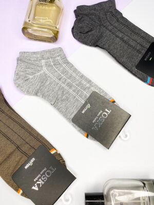 جوراب مردانه مچی(12جفت)طرح رویه کبریتی کد1241