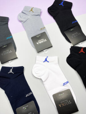 جوراب مردانه مچی(12جفت)طرح جردن کد1240