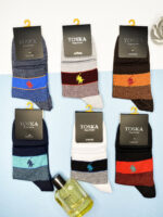 جوراب مردانه نیم ساق(12جفت) طرح polo کد1237