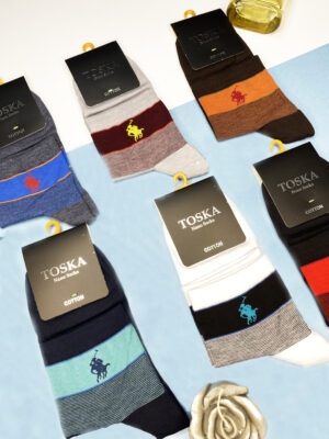 جوراب مردانه نیم ساق(12جفت) طرح polo کد1237