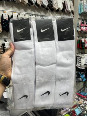 جوراب زنانه(12جفت)زیرزانو سه ربع طرح نایک کد2193