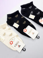 جوراب مچی زنانه(10جفتی) طرح پاپیون لب کنگره کد2168