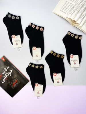 جوراب مچی زنانه(10جفت)کامل مشکی کد2219