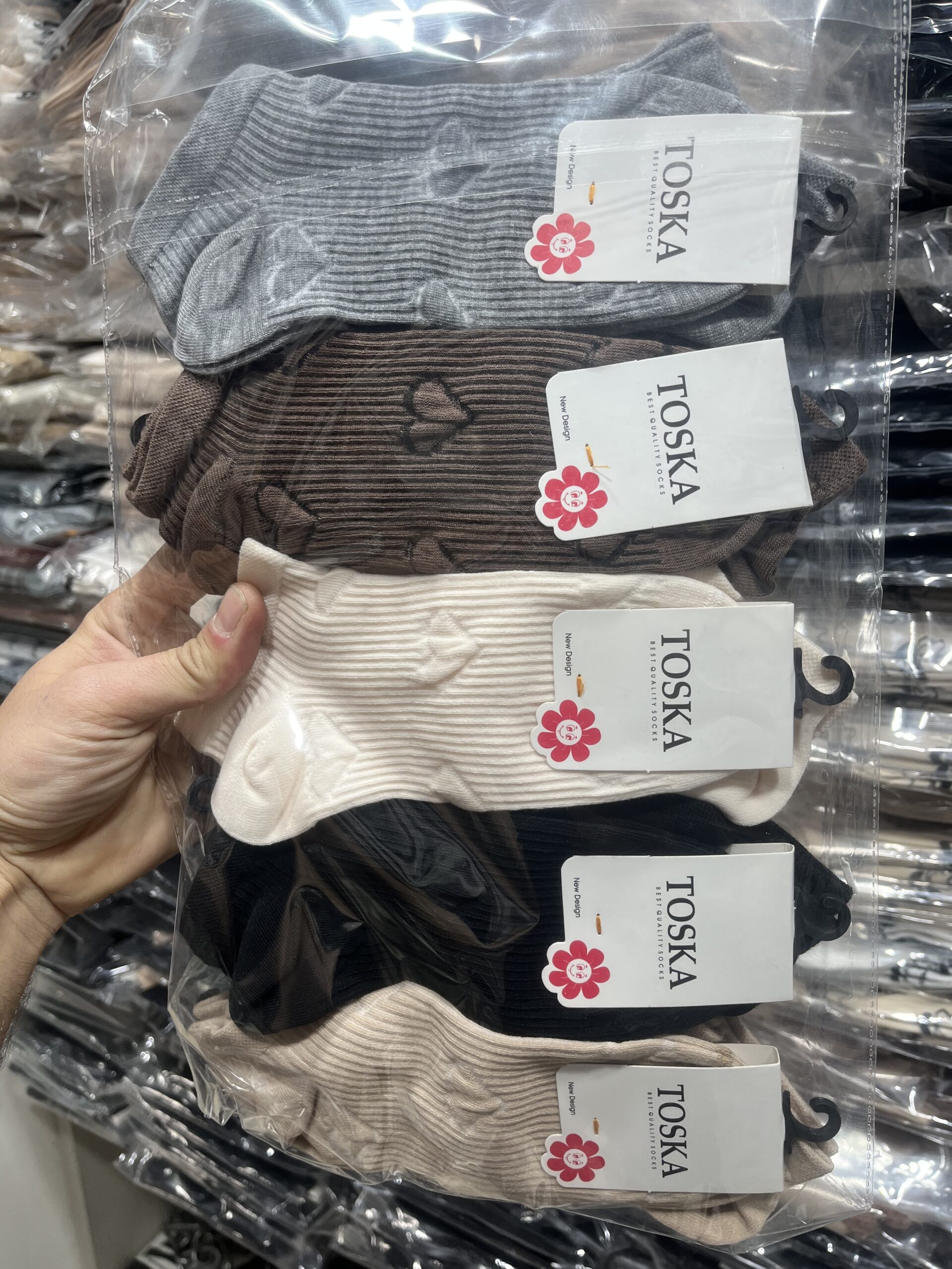 جوراب مچی زنانه(10جفت)طرح قلب کبریتی کد2392 2 جوراب مچی زنانه(10جفت)طرح قلب کبریتی کد2392 - Image 2