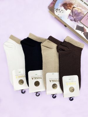 جوراب مچی زنانه(10جفت)رویه کبریتی کفی تنفسی تابستانی کد2496