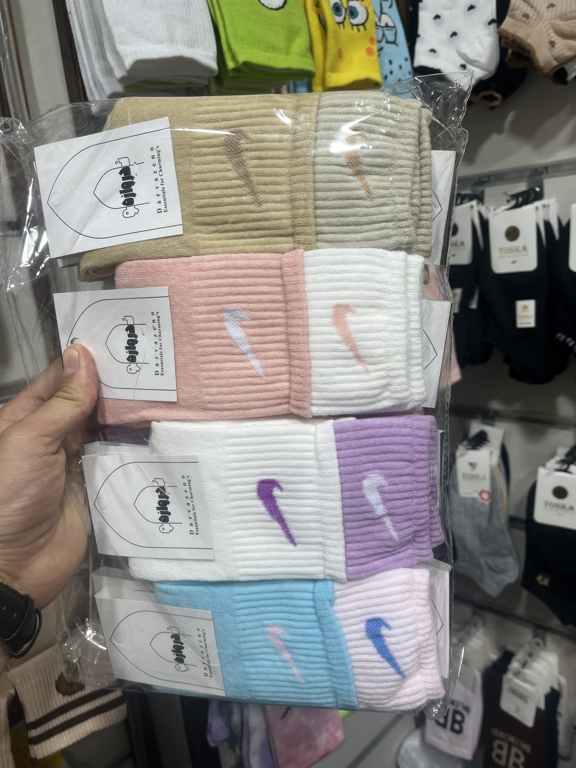 جوراب اسپرت ساقبلندنایک دوکش(12جفت)کد3052 2 جوراب اسپرت ساقبلندنایک دوکش(12جفت)کد3052